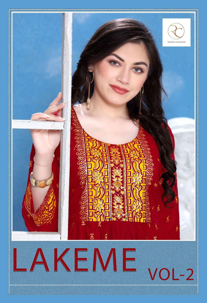 Rc Lakeme 2 Printed Kurtis Catalog